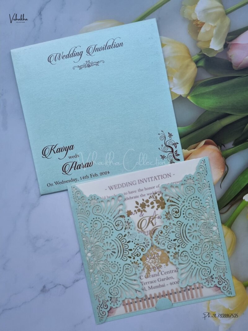 Designer Premium Customized Wedding Invitation Cards - A2815