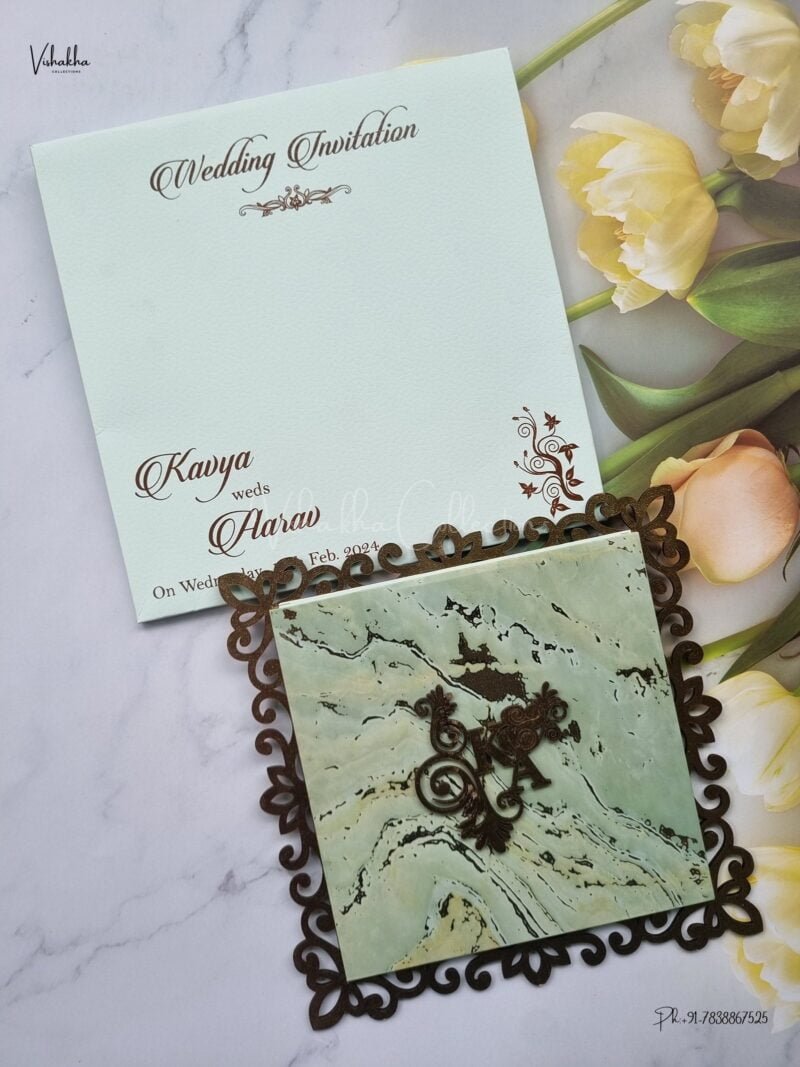 Designer Premium Customized Wedding Invitation Cards - A2822