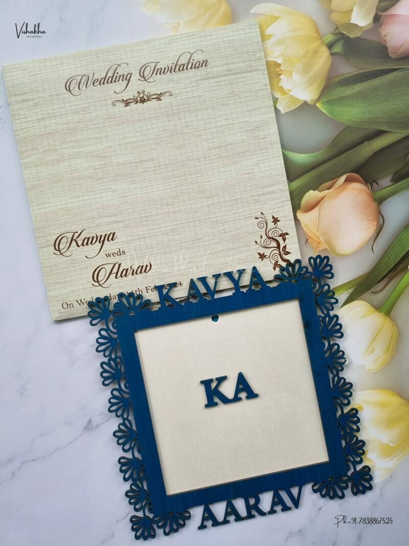 Designer Premium Customized Wedding Invitation Cards - A2830