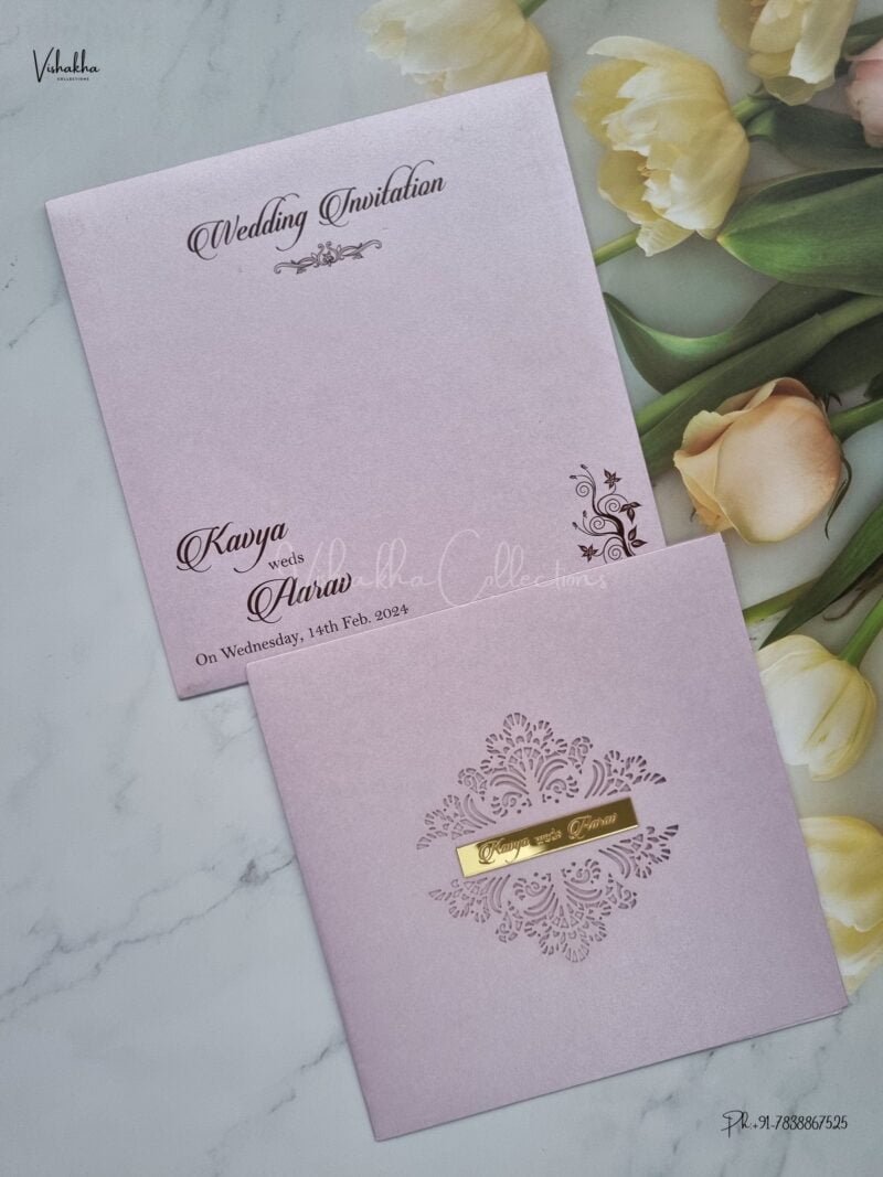 Designer Premium Customized Wedding Invitation Cards - A2835