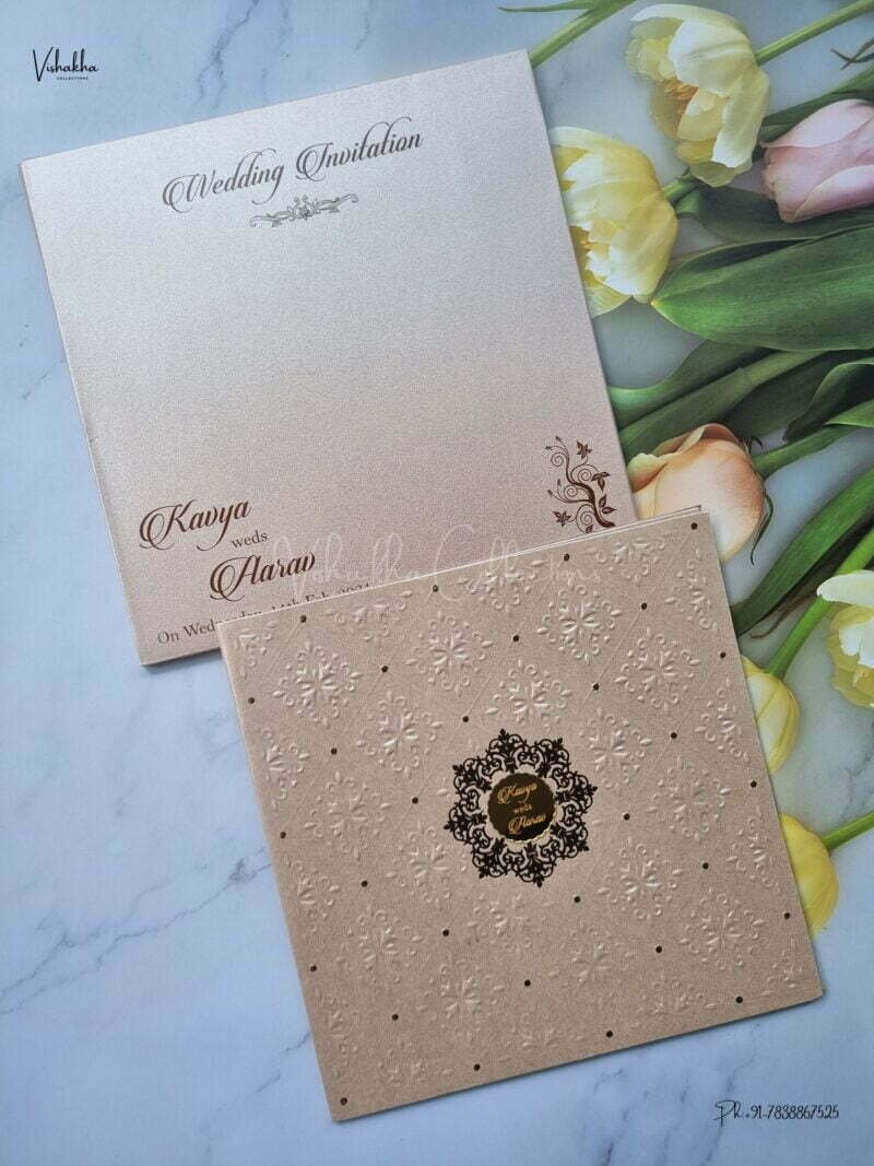 Designer Premium Customized Wedding Invitation Cards - A2844