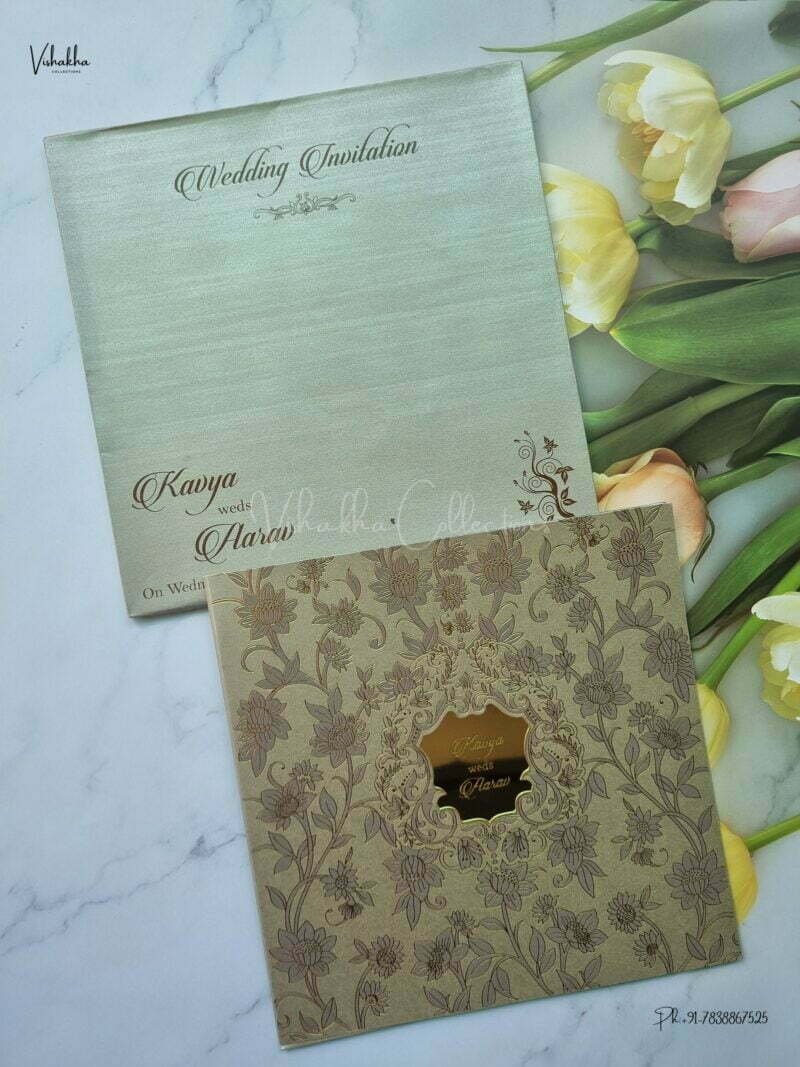Designer Premium Customized Wedding Invitation Cards - A2900