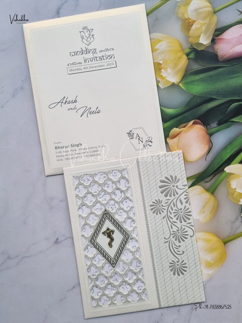Designer Premium Customized Wedding Invitation Cards - NA-1080