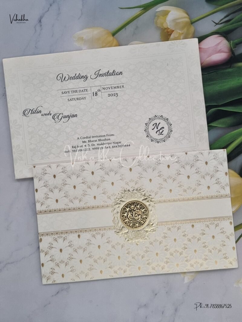 Designer Premium Customized Wedding Invitation Cards - NA-1105