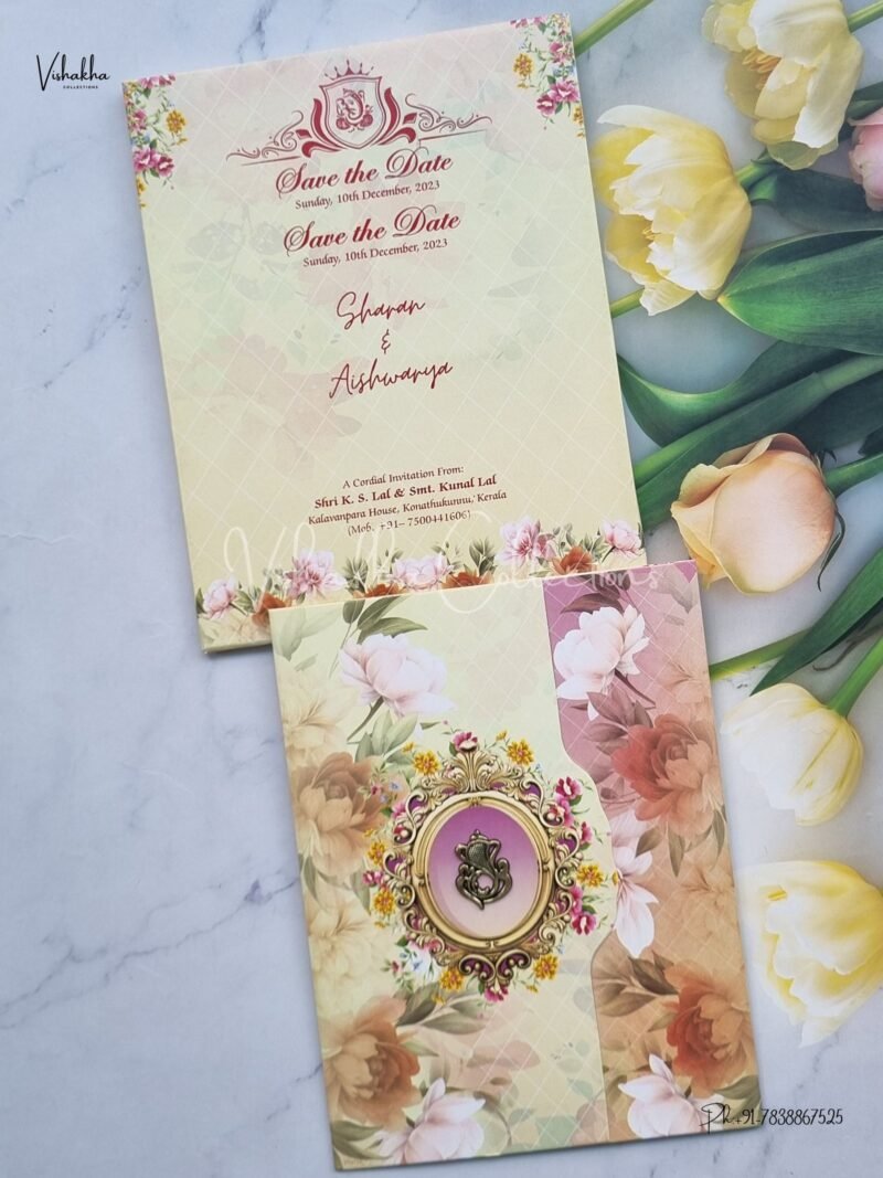 Designer Premium Customized Wedding Invitation Cards - NA-16