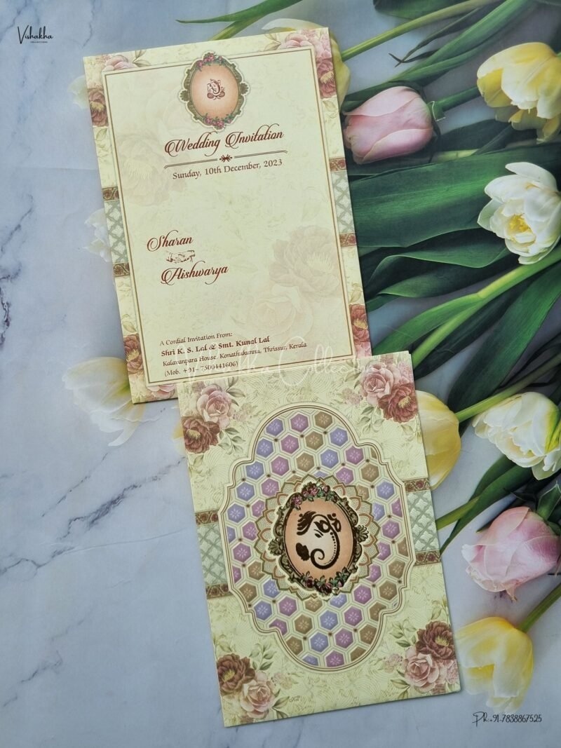 Designer Premium Customized Wedding Invitation Cards - NA-25