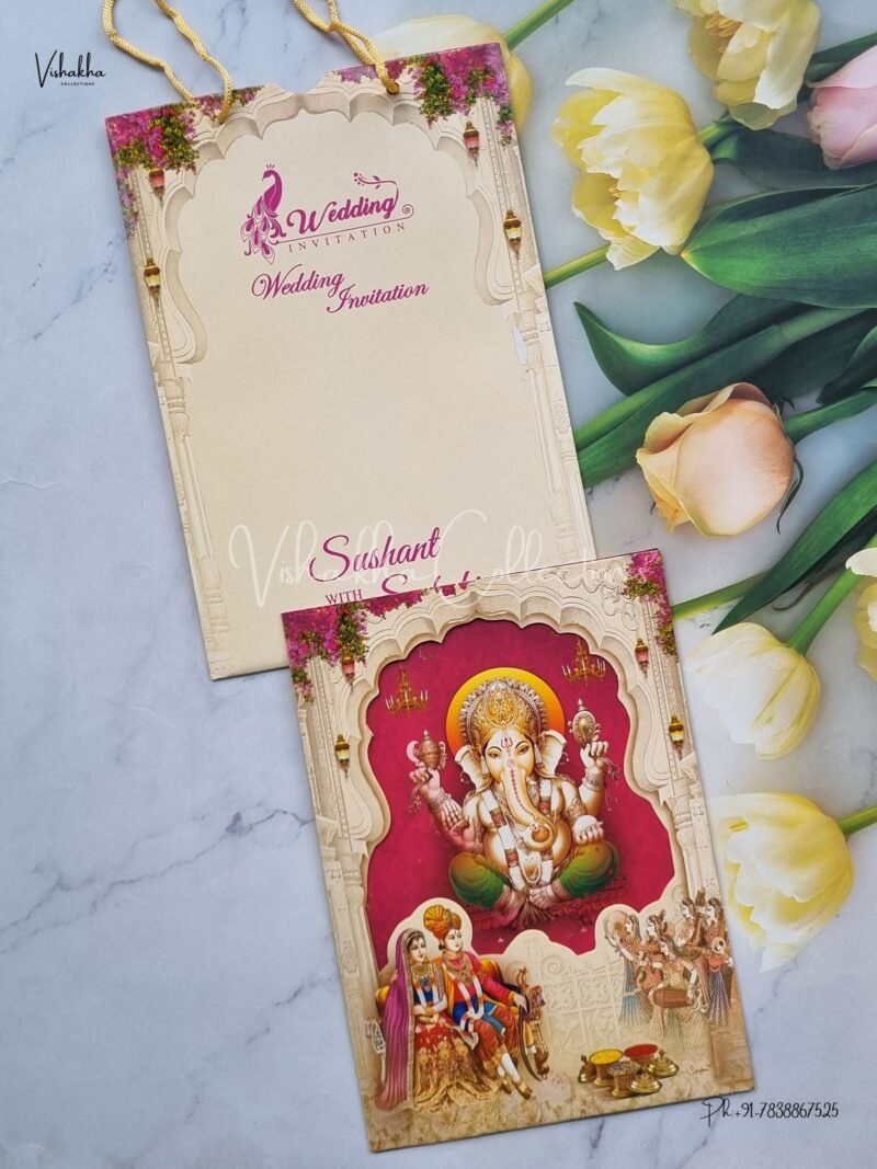 Designer Premium Customized Wedding Invitation Cards - NA-31