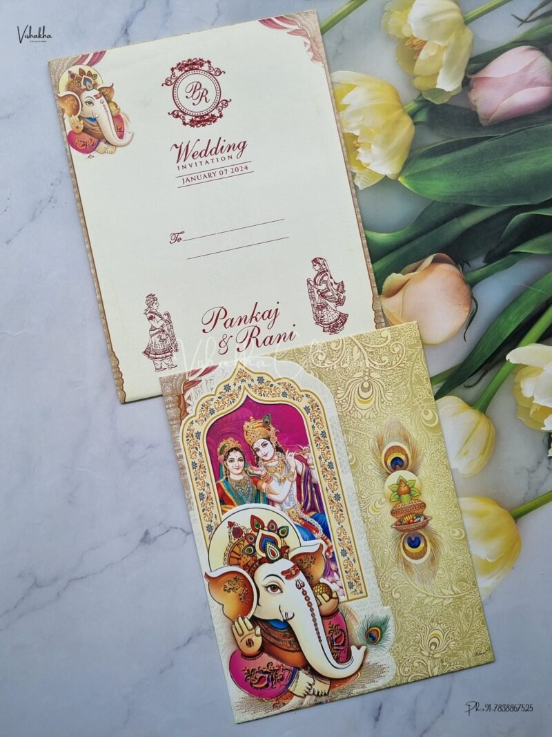 Designer Premium Customized Wedding Invitation Cards - NA-51