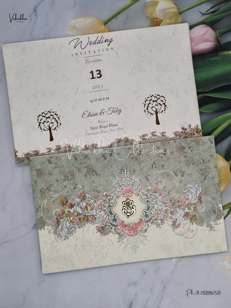 Designer Premium Customized Wedding Invitation Cards - NA-59