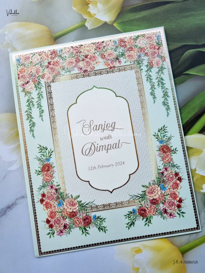 Designer Premium Customized Wedding Invitation Cards - MX-1819