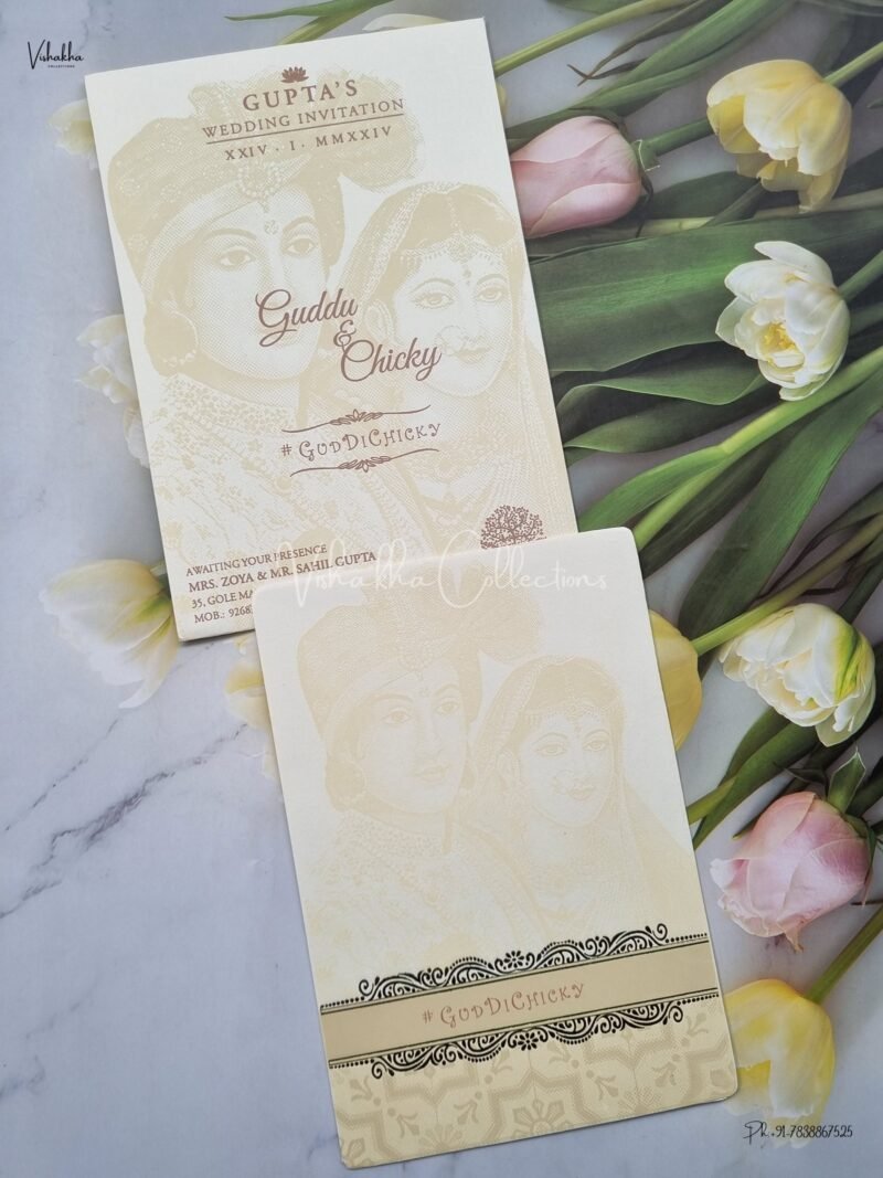 Designer Premium Customized Wedding Invitation Cards - ATS-1501