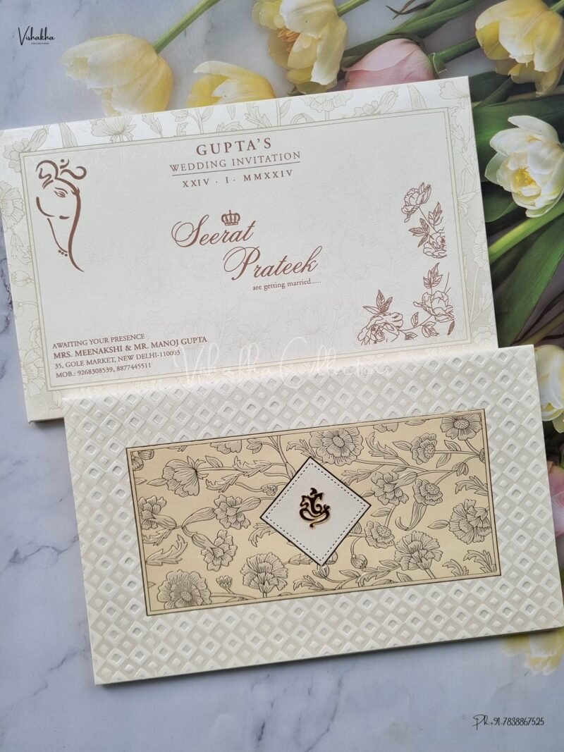 Designer Premium Customized Wedding Invitation Cards - ATS-1539