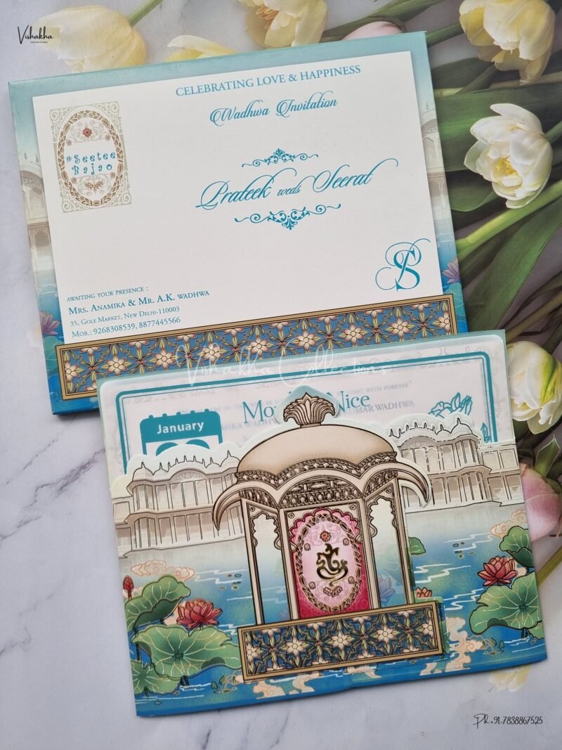 Designer Premium Customized Wedding Invitation Cards - ATS-2149