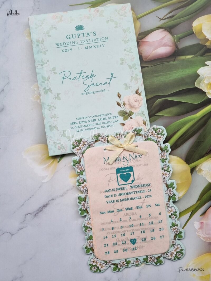 Designer Premium Customized Wedding Invitation Cards - ATS-3128