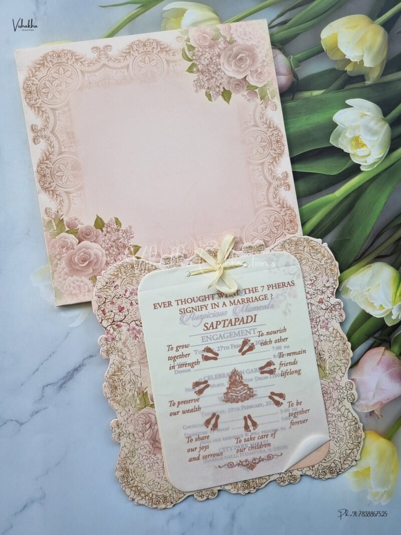 Designer Premium Customized Wedding Invitation Cards - ATS-3148