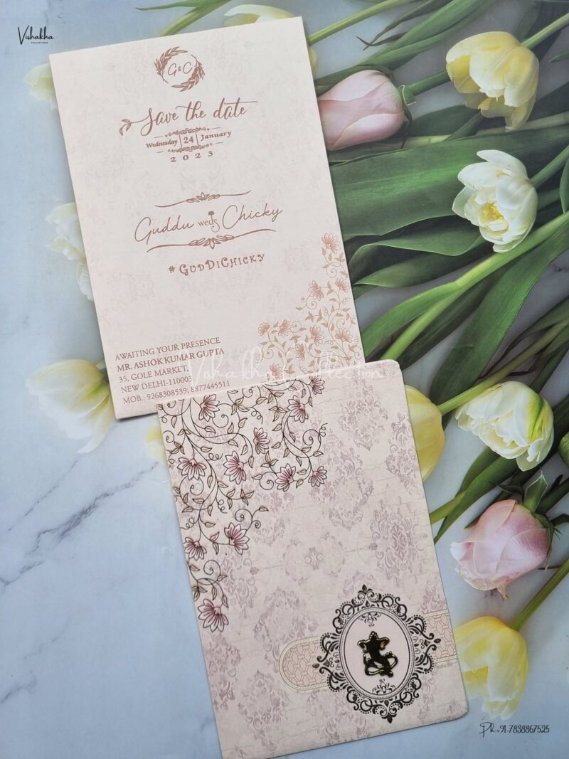 Designer Premium Customized Wedding Invitation Cards - ATS-8135