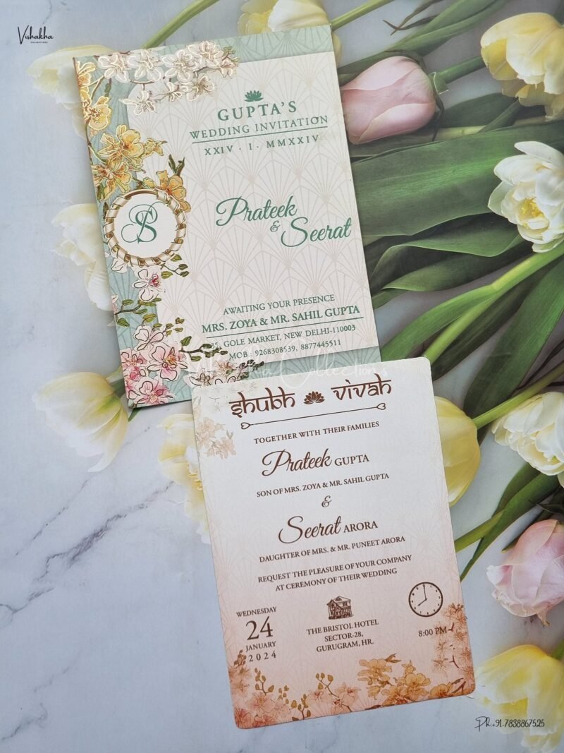 Designer Premium Customized Wedding Invitation Cards - ATS-S-2