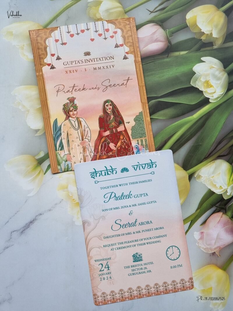 Designer Premium Customized Wedding Invitation Cards - ATS-S-4
