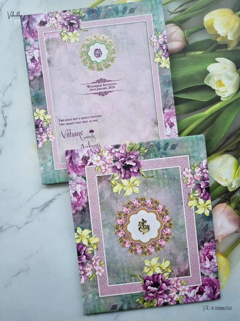 Designer Premium Customized Wedding Invitation Cards - CR-2011