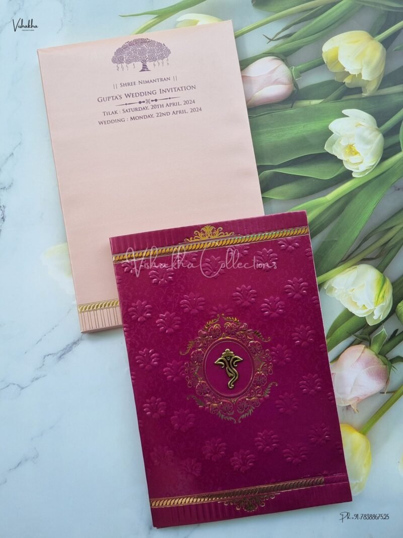 Designer Premium Customized Wedding Invitation Cards - CR-236MG