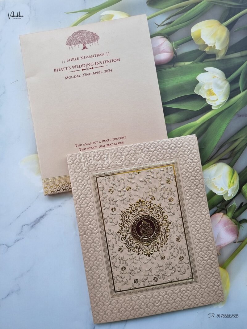 Designer Premium Customized Wedding Invitation Cards - CR-241C