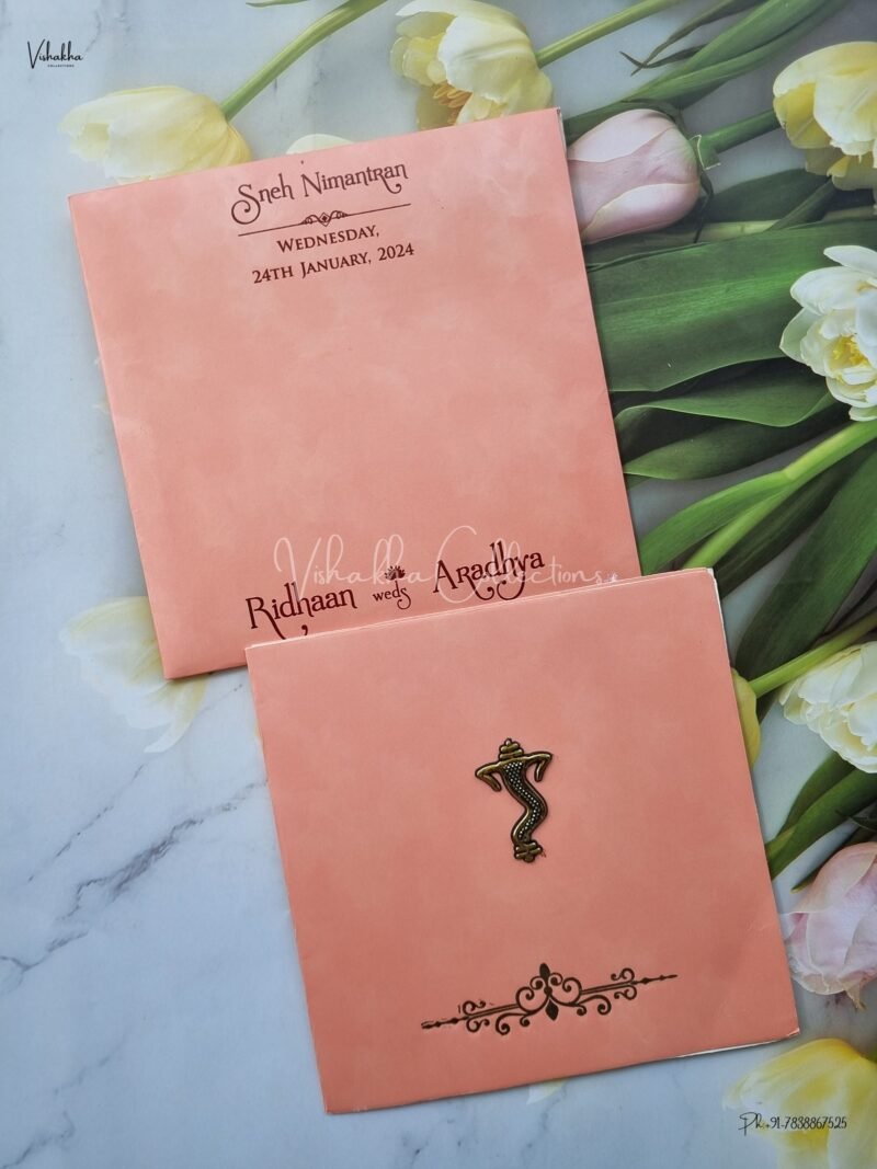 Designer Premium Customized Wedding Invitation Cards - CR-875R