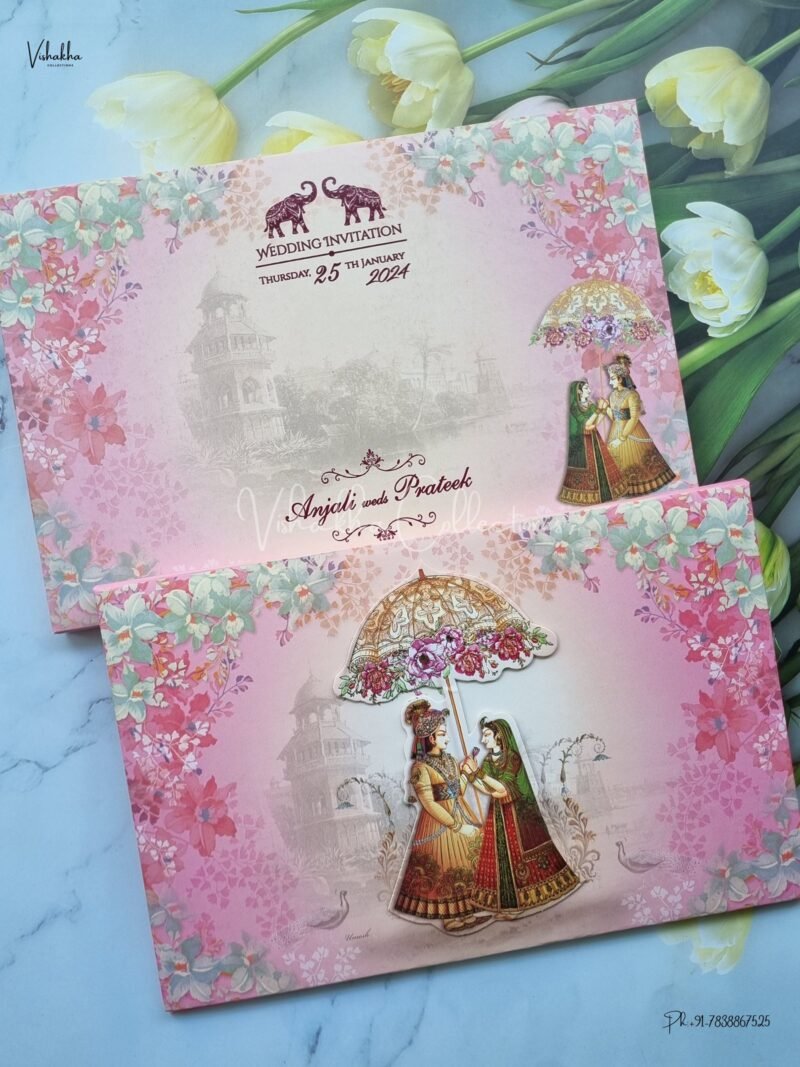 Designer Premium Customized Wedding Invitation Cards - CR-M1150