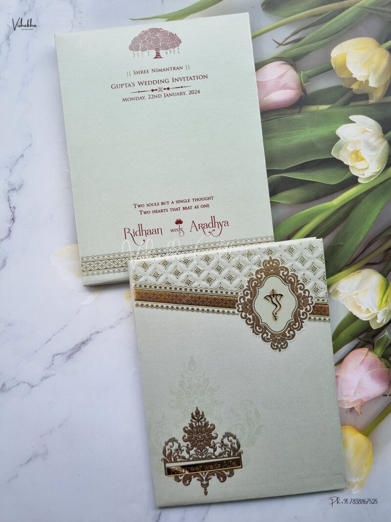 Designer Premium Customized Wedding Invitation Cards - CR-S-11