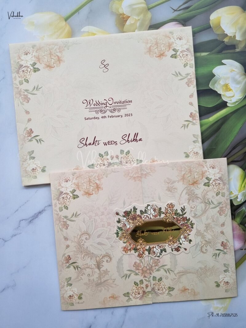Designer Premium Customized Wedding Invitation Cards - UI-295