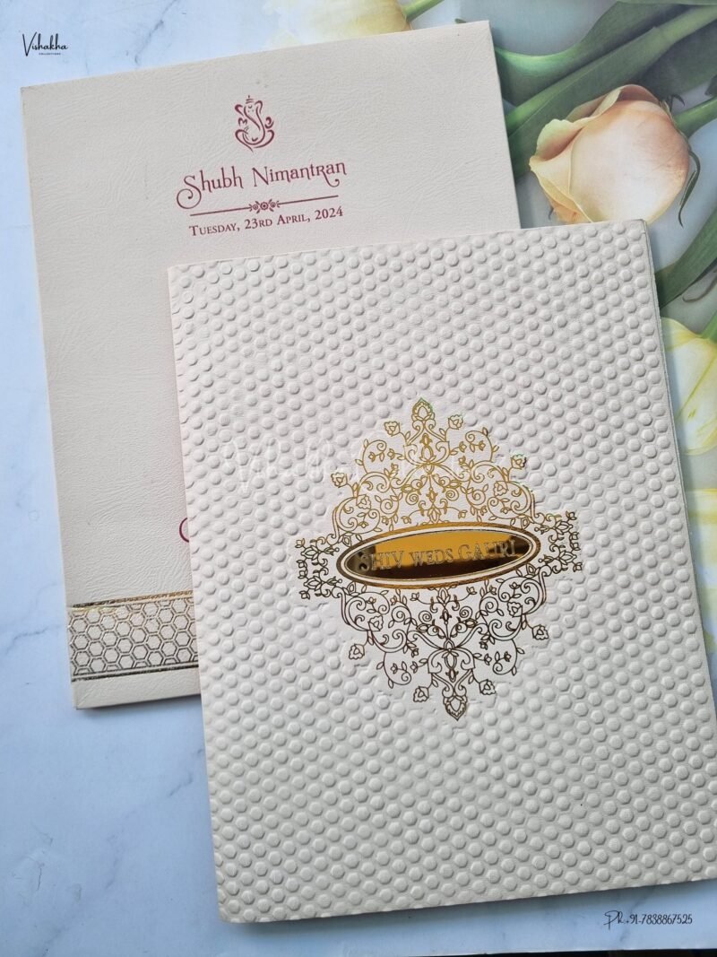 Semi Box Hindu Wedding Muslim Wedding Christian Wedding Sikh Wedding invitation Cards - CR-275