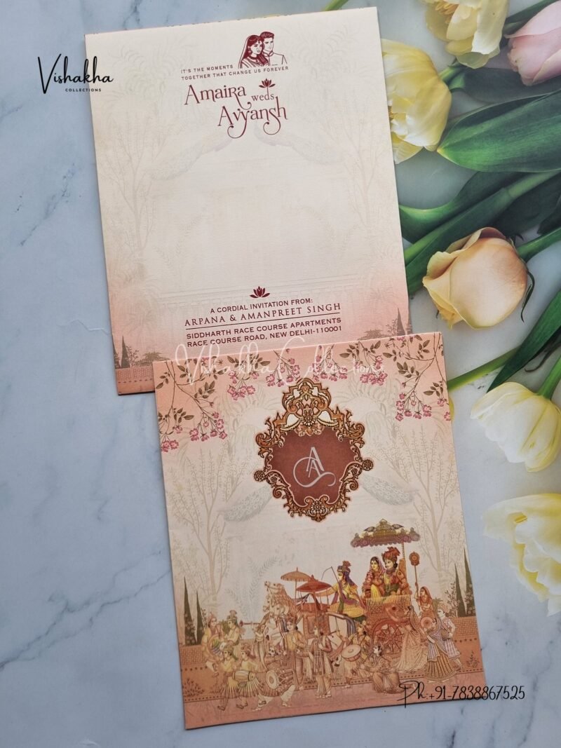 Barat Hindu invitation Cards EJ-4218