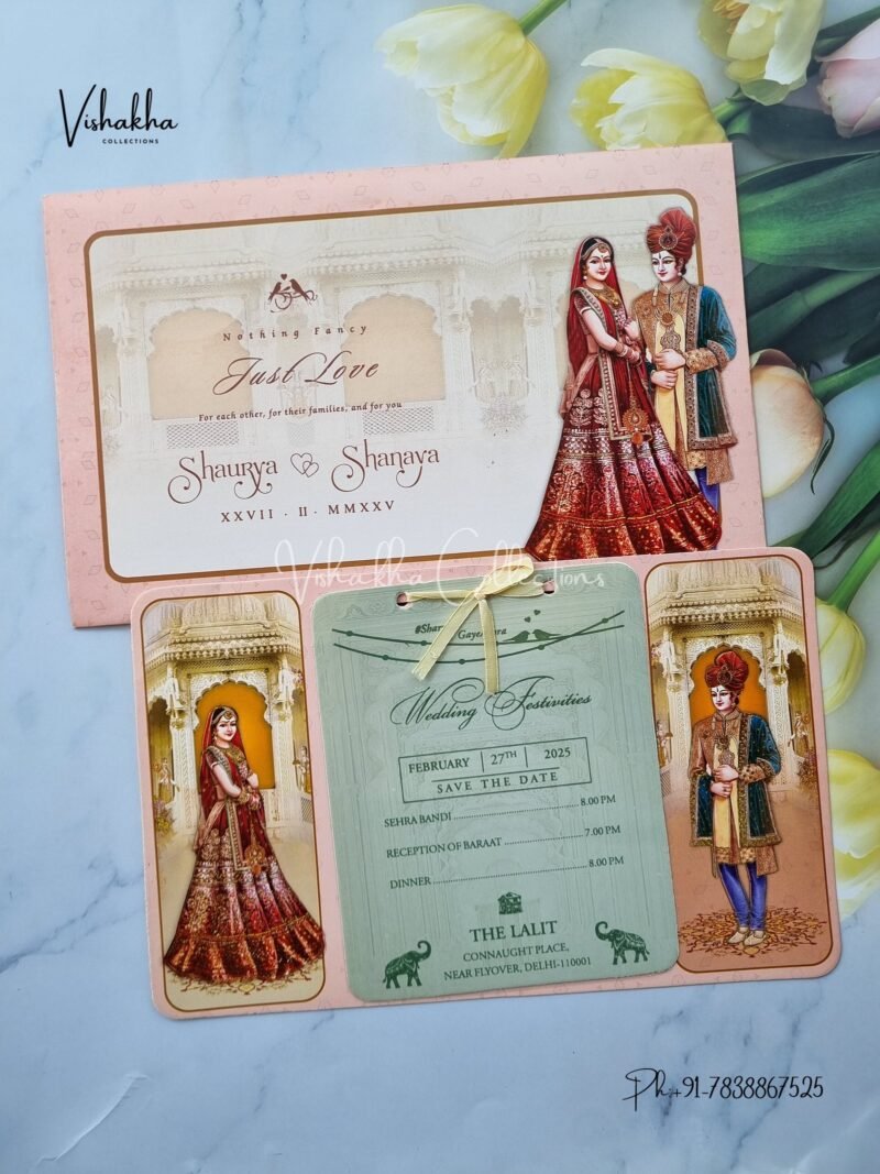 Dulah Dulhan Hindu invitation Cards ATS-3190