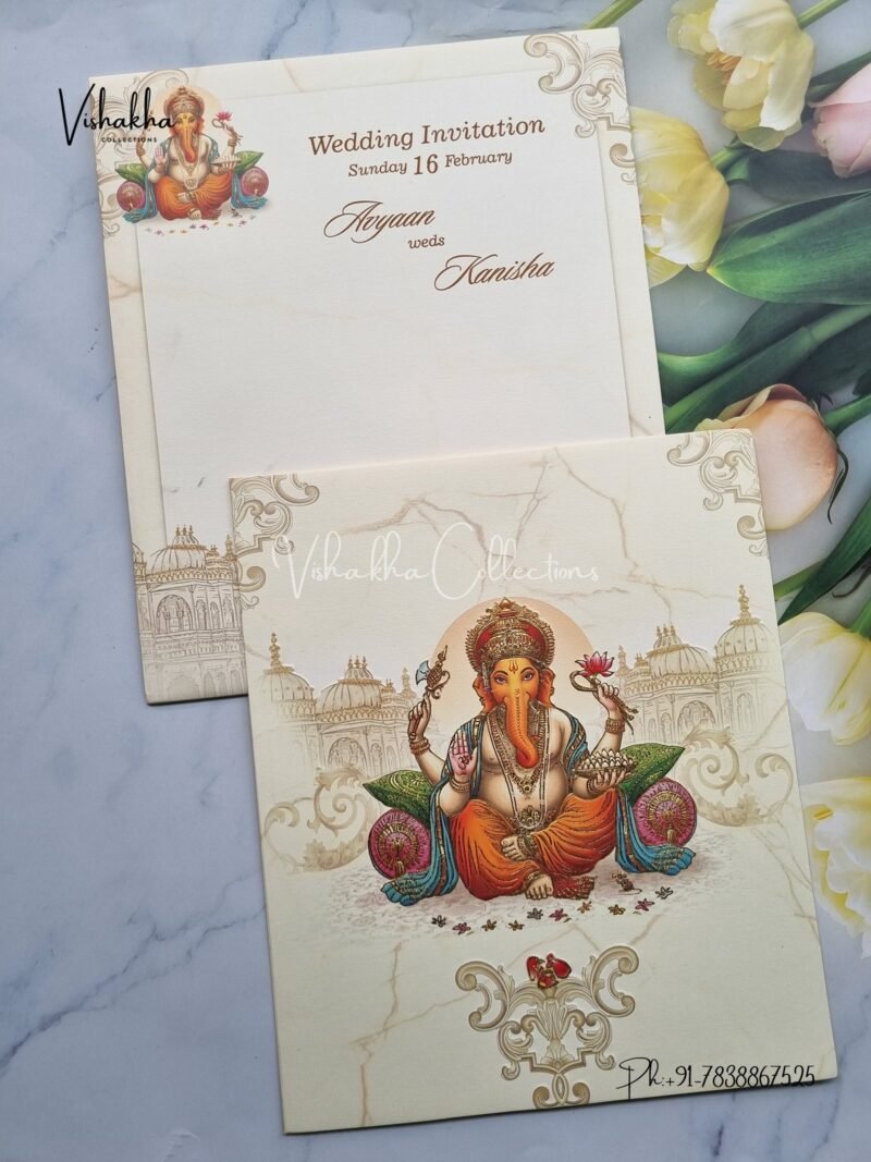 Ganesh Ji Hindu invitation Cards EJ-4135