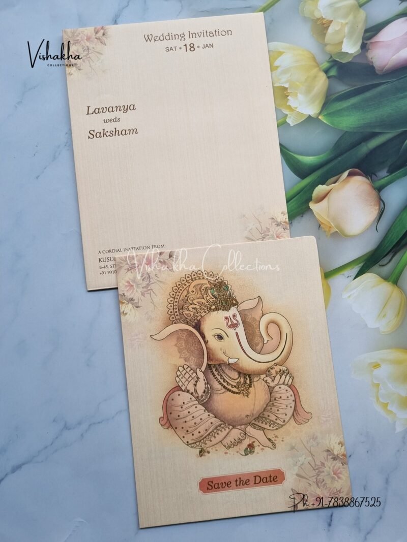 Ganesh Ji Hindu invitation Cards EJ-4189