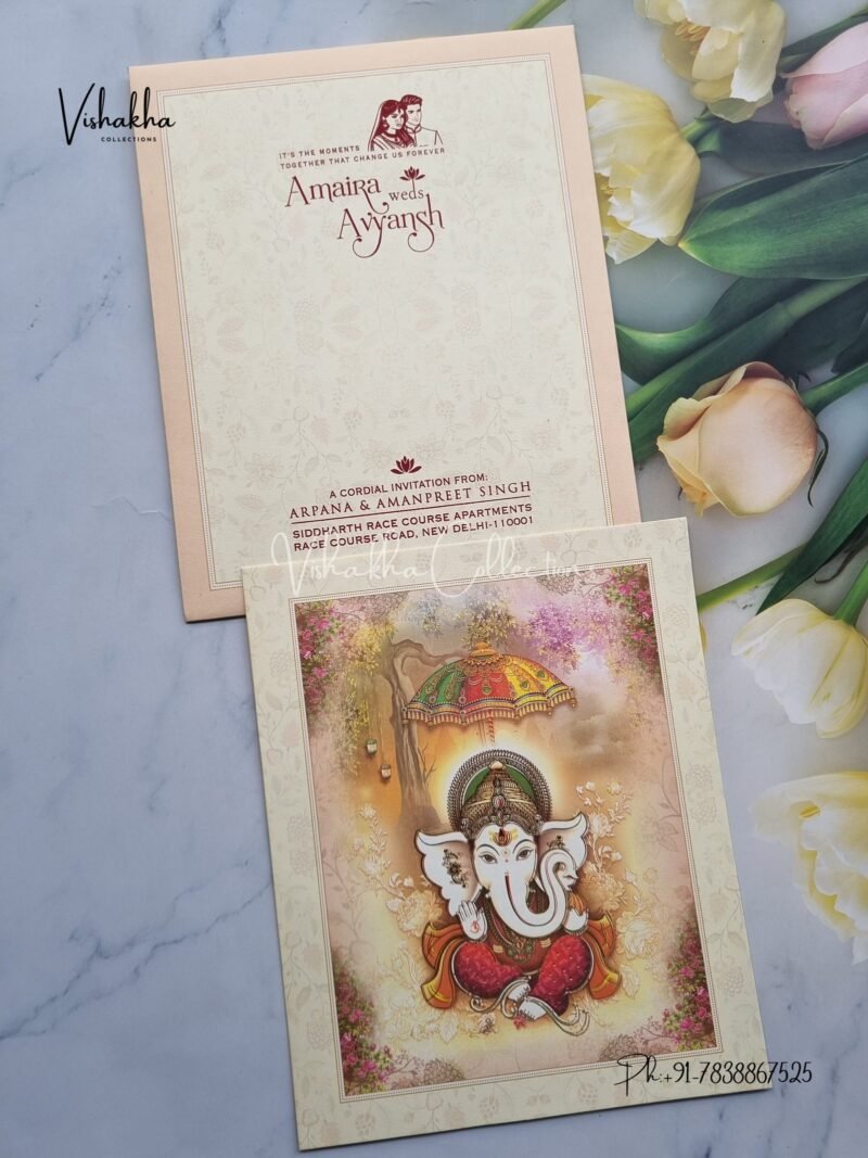 Ganesh Ji Hindu invitation Cards EJ-4219