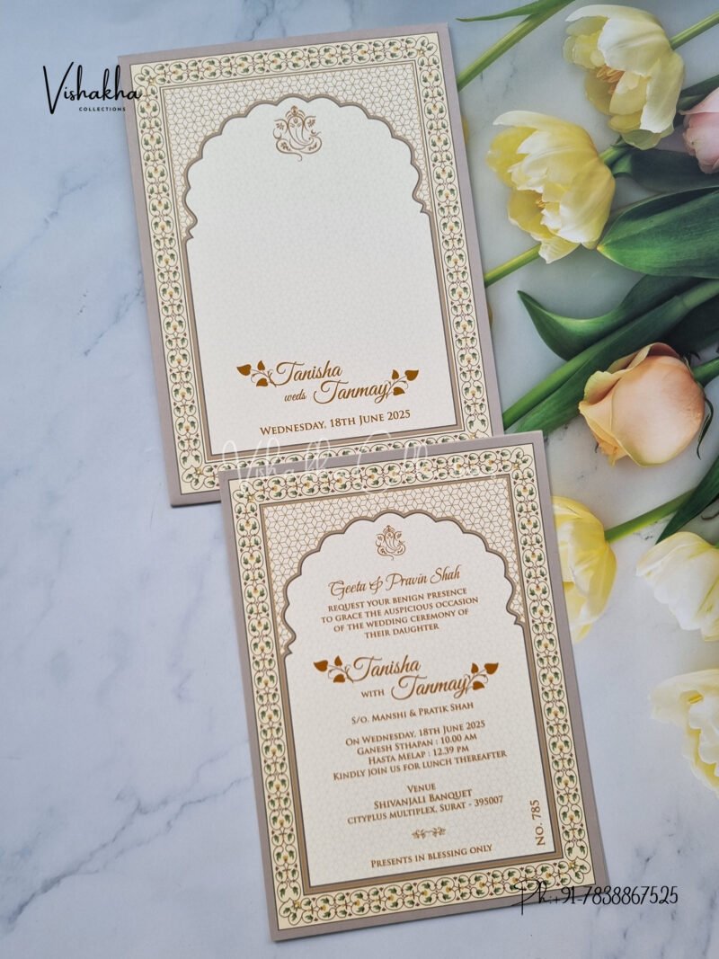 Hindu Wedding Muslim Wedding Christian Wedding Sikh Wedding invitation Cards - LN-785