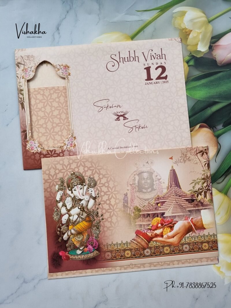 Ganesh Ji Hindu invitation Cards NA-1124-119